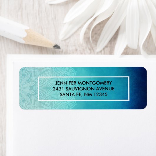 Hübsch Blue Mandala Abstrakt (Insitu)