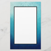 Hübsch Blue Mandala Abstrakt Briefpapier (Vorderseite)