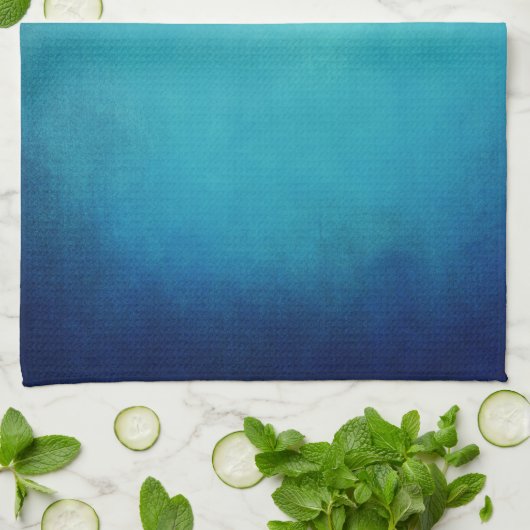 Hübsch Blue Mandala Abstrakt Geschirrtuch (Gefaltet)