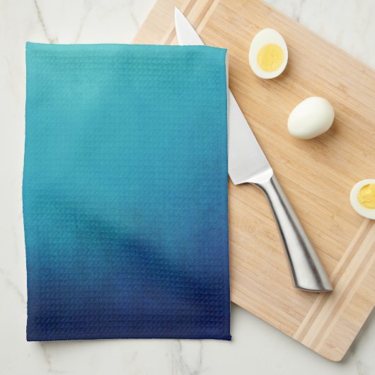 Hübsch Blue Mandala Abstrakt Geschirrtuch (Viertel Falte)