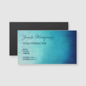 Hübsch Blue Mandala Abstrakt Magnetkarte (Vorne/Hinten)