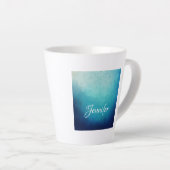 Hübsch Blue Mandala Abstrakt Milchtasse (Rechte Ecke)