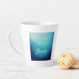 Hübsch Blue Mandala Abstrakt Milchtasse