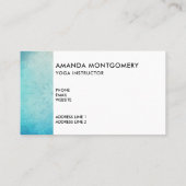 Hübsch Blue Mandala Abstrakt Visitenkarte (Rückseite)