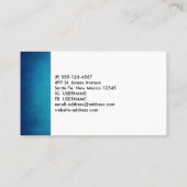 Hübsch Blue Mandala Abstrakt Visitenkarte (Rückseite)