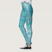 Hübsch Blue Mandala Grunge Pattern