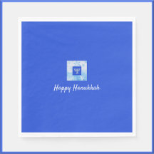 Hübsch Blue Menorah Hanukkah
