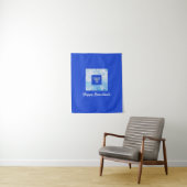 Hübsch Blue Menorah Hanukkah Wandteppich (Beispiel)