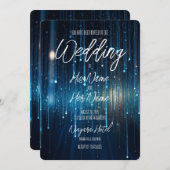 Hübsch Blue Meteor Dusche Einladung (Vorne/Hinten)