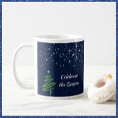 Hübsch Blue Night Winter Szene Kaffeetasse