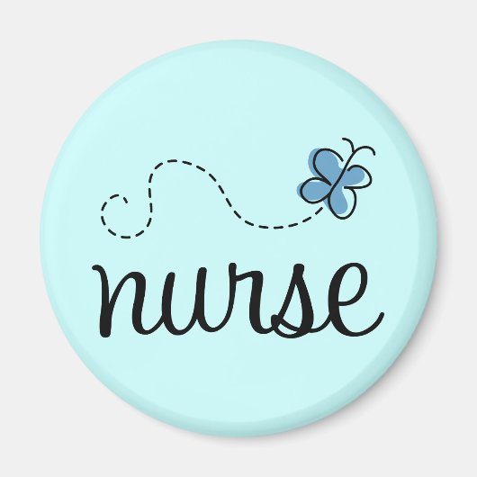 Hübsch Blue Nurse Magnet (Vorne)