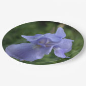 Hübsch Blue Periwinkle Iris Blume Pappteller (Schrägansicht)