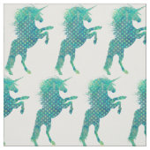 Hübsch Blue Polka Dot Unicorn Stoff (Muster)