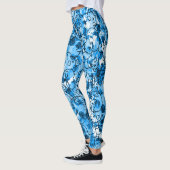 Hübsch Blue Skulls Leggings (Links)