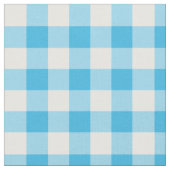 Hübsch Blue und White Karo Gingham Fabric Stoff (Nahaufnahme)