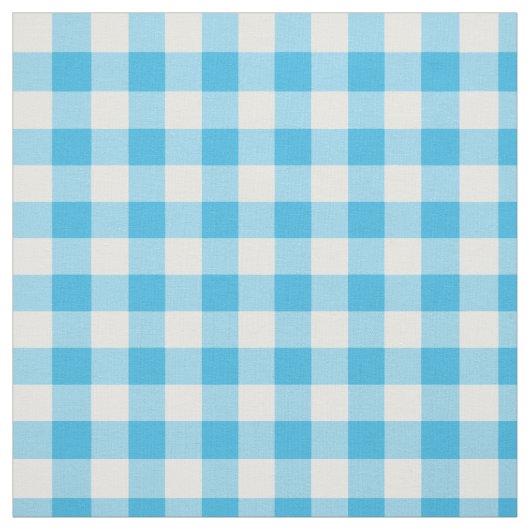 Hübsch Blue und White Karo Gingham Fabric Stoff (Muster)