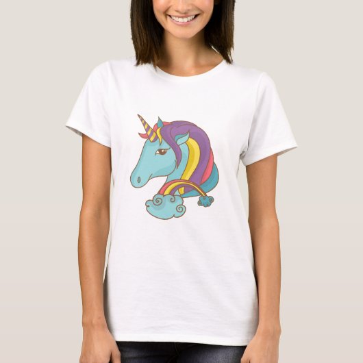 Hübsch Blue Unicorn T-Shirt (Vorderseite)