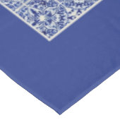 Hübsch Blue Vintag Bauernhof Küche lackiert Tile Tischdecke (Schrägansicht)