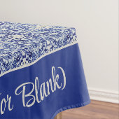 Hübsch Blue Vintag Bauernhof Küche lackiert Tile Tischdecke (Beispiel)