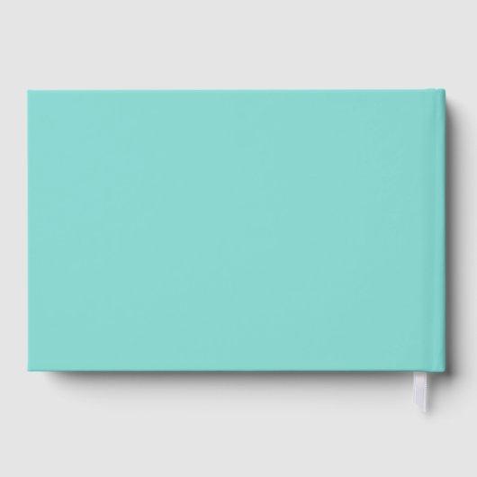 Hübsch Blue Wedding Gästebuch (Rückseite)