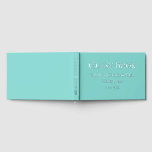 Hübsch Blue Wedding Gästebuch (Voll)