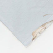 Hübsch Blue White Butterfly Fleecedecke (Ecke)