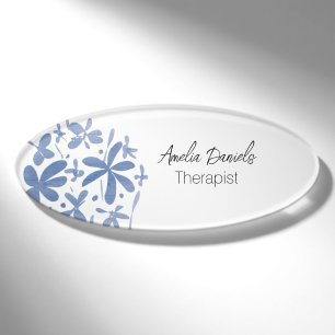 Hübsch Blue Wildblume Namenschild