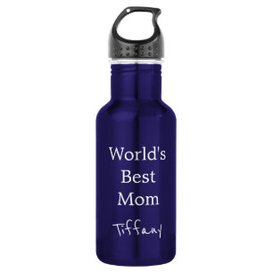 Hübsch Blue World ist die beste Mama Trinkflasche