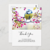 Hübsch Blue & Yellow Bird auf einer Zweigstelle Vi Postkarte (Vorne/Hinten)