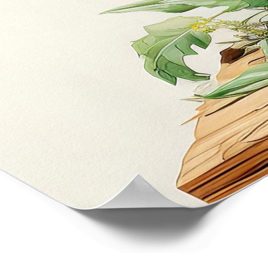 Hübsch blühende Calla Lily-Blume Poster (Ecke)