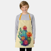 Hübsch blühende Kaktus Schürze (Getragen)