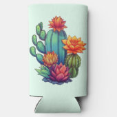 Hübsch blühende Kaktus Selters Dosenkühler (Rückseite)