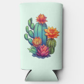 Hübsch blühende Kaktus Selters Dosenkühler (Vorderseite)