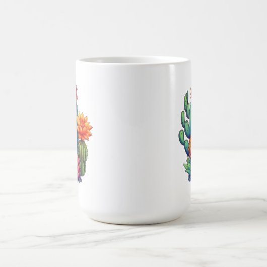 Hübsch blühende Kaktus Verwandlungstasse (Zentrum)