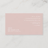 Hübsch Blush Blues Bouquet Visitenkarte (Rückseite)