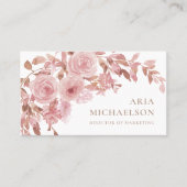 Hübsch Blush Blues Bouquet Visitenkarte (Vorderseite)