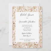 Hübsch Blush Brown Brautparty Einladung (Vorderseite)