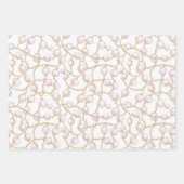 Hübsch Blush Brown Brautparty Geschenkpapier Set (Vorderseite 2)