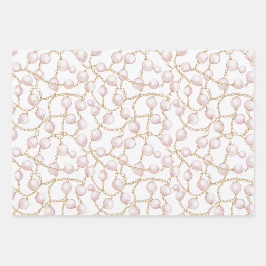 Hübsch Blush Brown Brautparty Geschenkpapier Set (Vorderseite 2)