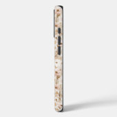 Hübsch Blush Brown Floral Case-Mate iPhone Hülle (Rückseite / Links)