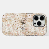 Hübsch Blush Brown Floral Case-Mate iPhone Hülle (Rückseite (Horizontal))