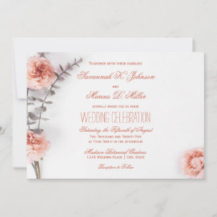 Hübsch Blush Carnation Blume Bloral Einladung
