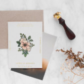 Hübsch Blush Florals Save the Date Folieneinladung
