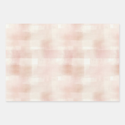 Hübsch Blush Peach Creme Tulips Blume Geschenkpapier Set (Vorderseite 3)