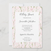 Hübsch Blush Pink Bläsernchic Babydusche Einladung (Vorderseite)