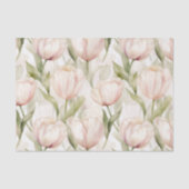 Hübsch Blush Pink Creme Tulips Blumenzehen Seidenpapier (Vorderseite)