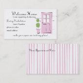Hübsch Blush Pink Door Terminkarte (Vorne/Hinten)