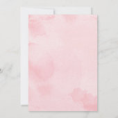 Hübsch Blush Pink Gold Floral Graduation Party Einladung (Rückseite)