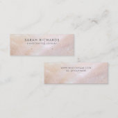 Hübsch Blush Pink Mother Pearl Display Mini Visitenkarte (Vorne/Hinten)