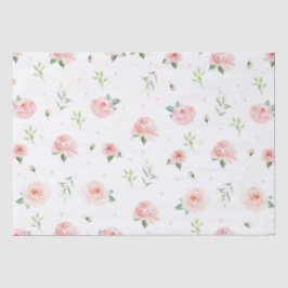 Hübsch Blush Pink Rose Blume Entfärbung Seidenpapier